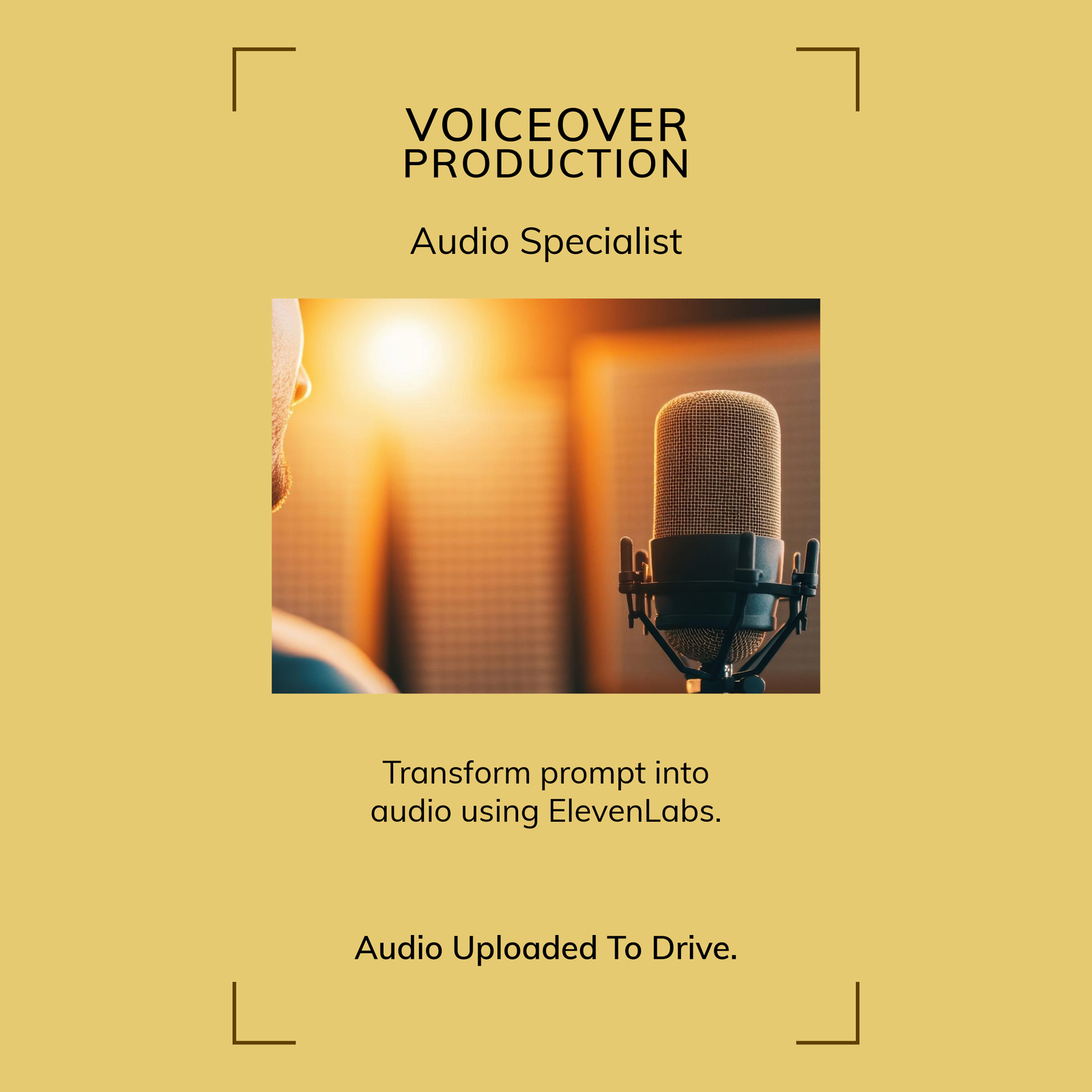 Audio Narration & Upload